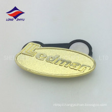 Wholesale iron gold plating magnet badges with logo